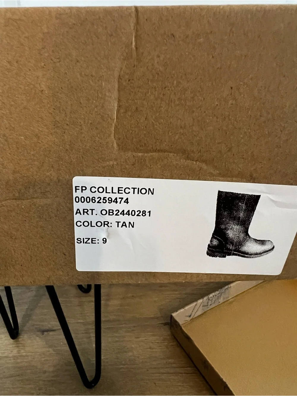 NIB Free people Bailey Brown Leather Mid-Calf Boots